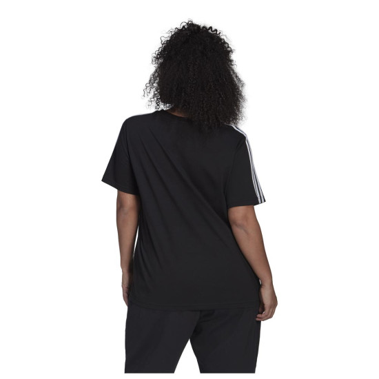 Adidas Γυναικεία κοντομάνικη μπλούζα Essentials Slim 3-Stripes Tee (Plus Size) Adidas Γυναικεία κοντομάνικη μπλούζα Essentials Slim 3-Stripes Tee (Plus Size)